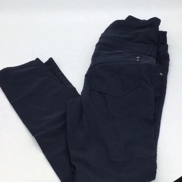 Like New Yessica Navy Blue Adjustable Maternity Pants size 7/8 - Picture 4 of 5